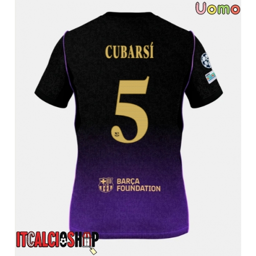Barcelona Pau Cubarsi #5 Seconda Maglia 2026-27 Manica Corta